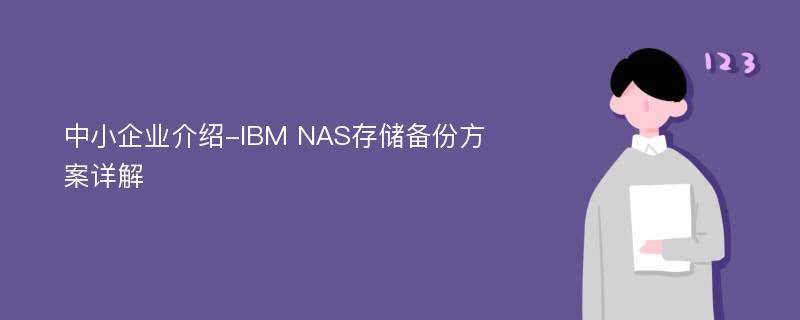 中小企业介绍-IBM NAS存储备份方案详解