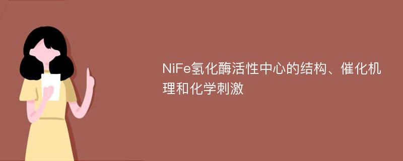 NiFe氢化酶活性中心的结构、催化机理和化学刺激